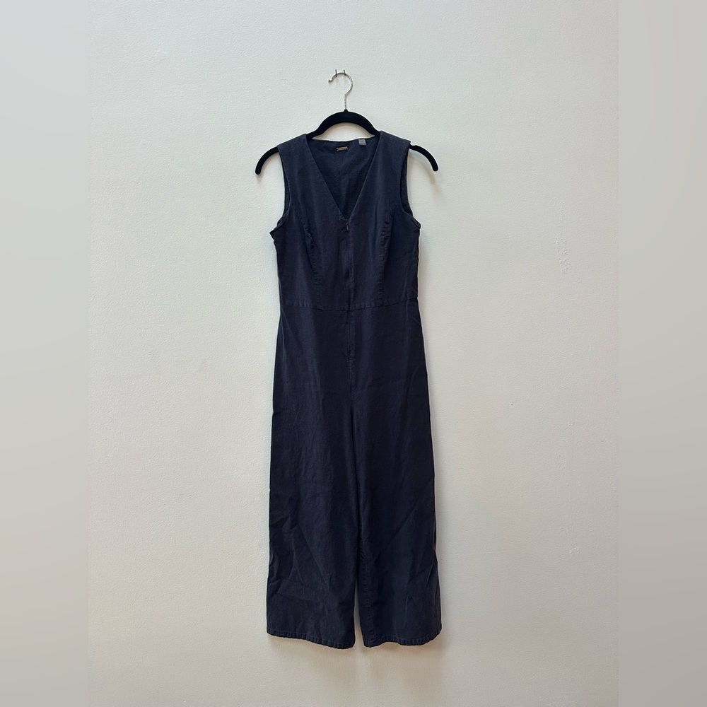 Tahari Midnight Blue Sleeveless Jumpsuit